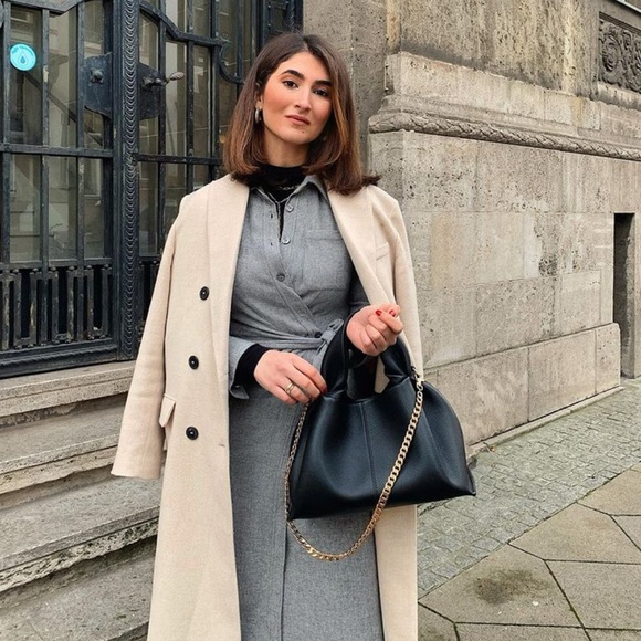 NWT Zara Wool Blend Coat - Picture 5 of 16